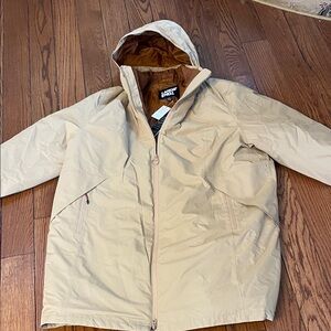 Lands' End Tan Hooded Jacket
